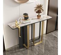 XDOPIRRS Consolle da parete per ingresso, tavolo da ingresso stretto e lungo con gambe in metallo geometriche, design salvaspazio, adatto a soggiorno, ingresso o atrio.(B,120cm/47.2in)