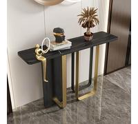 XDOPIRRS Consolle da parete per ingresso, tavolo da ingresso stretto e lungo con gambe in metallo geometriche, design salvaspazio, adatto a soggiorno, ingresso o atrio.(A,120cm/47.2in)