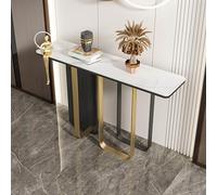 XDOPIRRS Consolle da parete per ingresso, tavolo da ingresso stretto e lungo con gambe in metallo geometriche, design salvaspazio, adatto a soggiorno, ingresso o atrio.(C,120cm/47.2in)