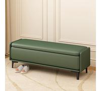 XDOPIRRS Storage Ottoman Bench, Waterproof Scratch Resistant Fabric Entryway Bench with Storage, Sturdy Wood Frame Footrest for Living Room Bedroom, End of Bed Bench(E,150cm/59in)