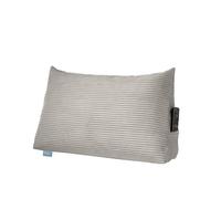 XDREAM Cuscino a cuneo per letto e divano in corda, colore grigio, con pratico scomparto laterale, lavabile, certificato Öko-Tex, 70 x 40 x 20 cm