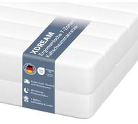 XDREAM Pure - Materasso a 7 zone, 90 x 200 cm, H4 (grado di durezza 4), ergonomico, in schiuma fredda, ipoallergenico e antibatterico, rivestimento rimovibile e lavabile, Öko-TEX (11 cm, 90 x 200 cm)
