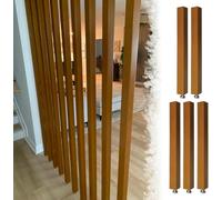 XDRGOOIUY Divisorio divisorio da pavimento a soffitto, parete divisoria in legno, oscurante, per bagno e sala da pranzo, colonna, con tutti gli accessori, ideale per dividere lo spazio