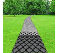 XDRGOOIUY Griglia stabilizzatrice per ghiaia, profondità terra ghiaia griglia vialetto, resistenza al carico pesante, stabilizzazione scalabile della griglia di ghiaia, facile da installare