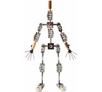 XDRGOOIUY Kit di Animazione Stop Motion, Sistema di Rigging per Armature Fai da Te, Figura di marionetta in Metallo per la creazione di Personaggi, Kit Stop Motion per la creazione di Personaggi