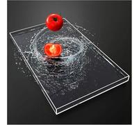 XDRGOOIUY Vasca per acque Poco Profonde, Vassoio Galleggiante in Acrilico Trasparente per Accessori fotografici, Altezza 6/10 cm/2,4/3,9 Pollici, Contenitore Portatile per Alimenti e Cosmetici