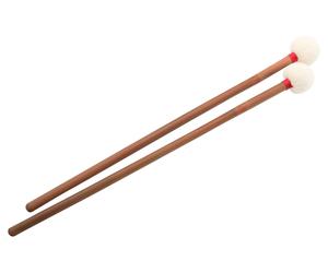 XDrum Bacchette Mazzuolo Battente per Timpano Bambù Feltro Coppia Diametro 3,5cm
