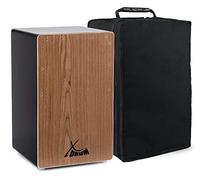 XDrum Cajon El Bajo Bass Port Black/Walnut - Porta bassi integrato per un suono potente - Cassa per percussioni - Cassa in legno - Incl. borsa