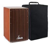 XDrum Cajon El Bajo Bass Port Cocoa Brown/Ebony - Porta bassi integrato per un suono potente - Cassa per percussioni - Cassa in legno - Incl. borsa da trasporto