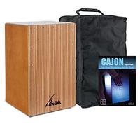 XDrum Cajon El Bajo Bass Port Walnut/Zebra Set incl. Scuola di Cajon &