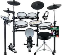 XDrum DD-530 E-Drum Set con Mesh Heads - Batteria elettronica 45 drumkit 455 suoni - Sgabello, cuffie e scuola