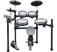 XDrum DD-530 Set E-Drum con Mesh Heads, Drum rack, 2 x 10"), 12" Crash | 4 pad stereo con mesh heads (2 x 8", 2 x 10"), 3 pad stereo piatti (10" HiHat, 12" Ride), 1 pad cassa, 1 pedale cassa, Aux In