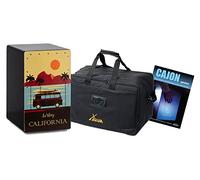 XDrum Design Series Cajon “California” - Cajon di design con stampa artistica - Bass Port integrato - Corpo in HPL - Effetto Snare - incl. borsa e scuola per cajon