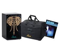 XDrum Design Series Cajon “Elephant” - Cajon di design con stampa artistica - Bass Port integrato - Corpo in HPL - Effetto Snare - incl. borsa e scuola di cajon