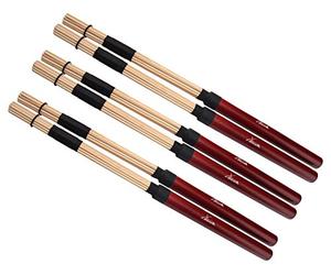 XDrum Drumsticks XR1 Rods Floppy Sticks, Acero 3x Set, Lunghezza: 410 mm