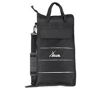 XDrum Drumsticktasca Large - Borsa grande e robusta per bacchette - 6 scomparti interni separati - Tasca esterna applicata - Tracolla regolabile - Nero