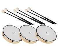 XDrum HTM-12K Tamburo a Mano con Bacchette Set da 3, Diametro: 12" (30