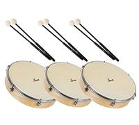XDrum HTM-12S 12" Tamburo a Mano con Bacchette Set da 3, Diametro: 12" (30
