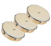 XDrum HTM-12S Tamburo a Mano 12" con Pelle Naturale Set da 3, 5 cm)