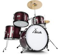 XDrum Junior Pro Batteria per Bambini Red incl. Scuola, Cassa 16"