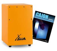 XDrum KC-37OG Cajon per Bambini Set Arancione con Scuola, 5 x 36 x 23