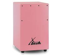 XDrum KC-37PK Cajon per bambini, rosa | Solo 36 cm di altezza, Adatto all’educazione musicale precoce per bambini, Completamente in betulla, Dimensioni (LxAxP): 22