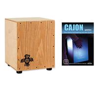 XDrum PERC CP-371 Junior Cajon Peruana Ash Set (set con cajon alto solo 37 cm, perfetto per bambini, sacca a zaino abbinata per trasporto e conservazione sicura e scuola di cajon per principianti)