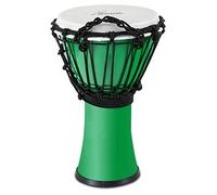 XDrum Primero Junior Djembe 31 cm in PVC - Corpo in plastica con sistema di accordatura tradizionale - Compatto e leggero, ideale per bambini e principianti - verde