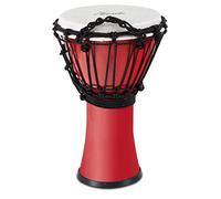 XDrum Primero Junior Djembe 31 cm in PVC - Corpo in plastica con sistema di accordatura tradizionale - Compatto e leggero, ideale per bambini e principianti - rosso