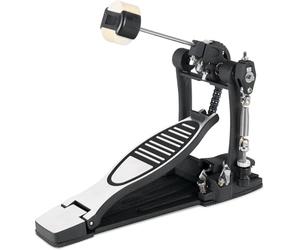 XDrum Pro Pedale Singolo, Doppia catena, 4 side beater, Piastra base | Fermapiede, Regolabile in molteplici modi, Antiscivolo, Angolo del battente liberamente regolabile, 1 x Chiave di regolazione