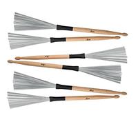 XDrum WTD-1S Wire Tap Drumstick Brushes corti 3 paia