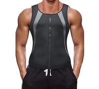 XDSP Canotta Sauna Gilet Sudore Assorbe per Perdere Peso Shapewear, brucia Grassi per Perdere Peso Dimagrante Body Shaper, Bodybuilding Gym Running Gilet Sport