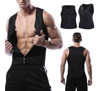 XDSP Fit Style Waist Trainer Vest for Weightloss Hot Compressione Gilet Dimagrante, Accelera la Sudorazione e la Perdita di Peso, Sudore Shaper Allenamento Fitness (Black, S)