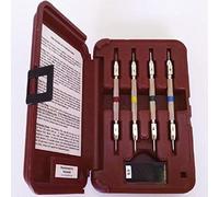 XDTKJDZ Kit per Test di Durezza Mohs, Plettri per Durezza Mohs, Confezione da 4 Tester di Durezza Mohs, 2-9 Scratch Tester per Kit di Identificazione Minerale Industriale Gioielli in Giada