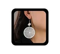 Xduargs Orecchini a goccia in acrilico boho con fetta di limone verde bella frutta orecchini pendenti vintage esagerato limone orecchini estivi tropicale arancione sezione gancio orecchini gioielli