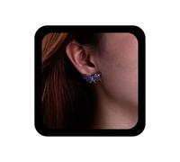 Xduargs Orecchini vintage a forma di pipistrello, stile punk vampiro, gotici, Halloween, piccoli vampiri, da donna, Zinco