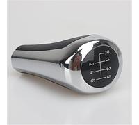 Xebad, pomello del cambio in fibra di carbonio cromato opaco, ricambio per E46, E53, E60, E61, E63, E65, E81, E82, E83, E87, E90, E91, E92, X1, X3, X5, 1, 3, 5, 6 (colore nero cromato 5 velocità) (B