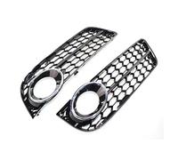 XEBRAD 1 paio di paraurti anteriore for auto, fendinebbia, griglia, copertura a nido d'ape, for, A5 Coupe/Sportback 2008-2011 Cabriolet 2010-2011 Griglia fendinebbia per auto(Black A Pair Silver)