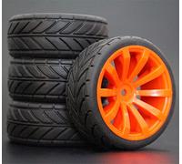 XEBRAD 1 Set 4 Pezzi Pneumatici da Corsa RC in Gomma for Auto su Strada, for HSP, for HPI, 1/10, for HSP, 94123/94122/94103/D4/D3 603 Tutti Pneumatico per Auto RC(604-6086)