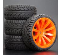 XEBRAD 1 Set 4 Pezzi Pneumatici da Corsa RC in Gomma for Auto su Strada, for HSP, for HPI, 1/10, for HSP, 94123/94122/94103/D4/D3 603 Tutti Pneumatico per Auto RC(604-8002)