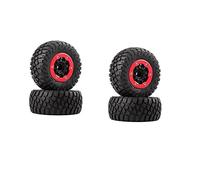 XEBRAD 110mm RC Car Beadlock Pneumatici in Gomma Cerchioni Set 1/10 Short Course Truck, for ARRMA, SENTON 4X4 550 Mega, for XLH, 9125, for, for Traxxas, Slash Pneumatico per Auto RC(AX-4008)