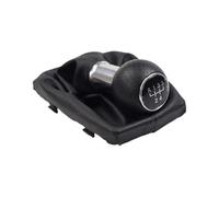 XEBRAD 12mm 5/6 Pomello del cambio di velocità Stick Boot Cover Case, for A4 B6 B7 2000-2008 Leva Pallamano Ghetta in pelle Car Styling Copertura cuffia cambio(BLACK R5 Speed-Black)
