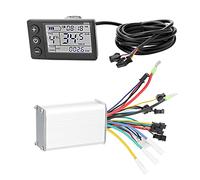 XEBRAD 24V/36V/48V 250W/350W Electric Bike Controller Brushless E-bike Controller With LCD Display Bicycle Motor Scooter Controller Luce di posizione laterale(Type 3 24V 48V 350W)