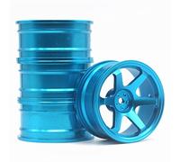 XEBRAD 4 Pezzi 1 Set Cerchioni in Lega di Alluminio, for HPI, for HSP, Modello RC 1:10 Auto da Corsa su Strada, for HSP, 94123/94122/94103 D4/D3/CS Pneumatico per Auto RC(110B)