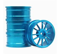 XEBRAD 4 Pezzi 1 Set Cerchioni in Lega di Alluminio, for HPI, for HSP, Modello RC 1:10 Auto da Corsa su Strada, for HSP, 94123/94122/94103 D4/D3/CS Pneumatico per Auto RC(108B)