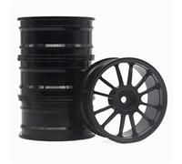 XEBRAD 4 Pezzi 1 Set Cerchioni in Lega di Alluminio, for HPI, for HSP, Modello RC 1:10 Auto da Corsa su Strada, for HSP, 94123/94122/94103 D4/D3/CS Pneumatico per Auto RC(108H)