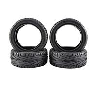 XEBRAD 4 Pezzi 26mm Speed Drift Pneumatici in Gomma RC 1/10, for, for HPI, for HSP, for Kyosho, Accessori for Auto da Corsa RC su Strada, for Hot Wheels, Pneumatico per Auto RC(AX-8010)