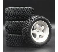 XEBRAD 4 Pezzi 75mm Gomma rampicante Auto Fuoristrada Cerchio e Pneumatici esagonali, for HSP, for HPI, 1:10 componenti Pneumatico per Auto RC(6034-7004)
