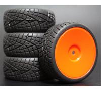 XEBRAD 4 Pezzi di Pneumatici da Corsa RC in Gomma for Auto su Strada, for HSP, for HPI, 901 all 1/10, for HSP, 94123/94122/94103/D4/D3 Pneumatico per Auto RC(901R-8001)
