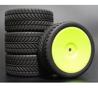 XEBRAD 4 Pezzi di Pneumatici da Corsa RC in Gomma for Auto su Strada, for HSP, for HPI, 901 all 1/10, for HSP, 94123/94122/94103/D4/D3 Pneumatico per Auto RC(901G-6085)